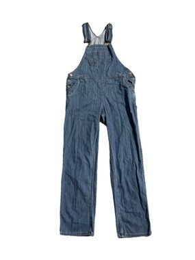 Dickies Womens S Denim Bib Overalls Boyfriend Fit Workwear Carpenter Y2K Utility